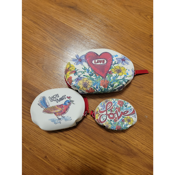 Brighton Painted with Love Nesting Cosmetic Bag - Picture 1 of 15